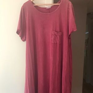 LuLaRoe 3x 100% Cotton Acid washed Carly Dress